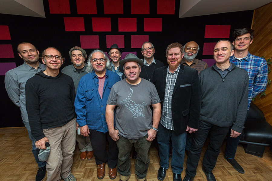 Musicians in session